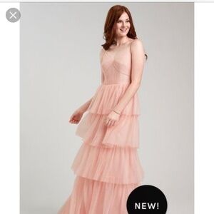 Weddington Way Light Pink Tulle Layer Dress Size 2